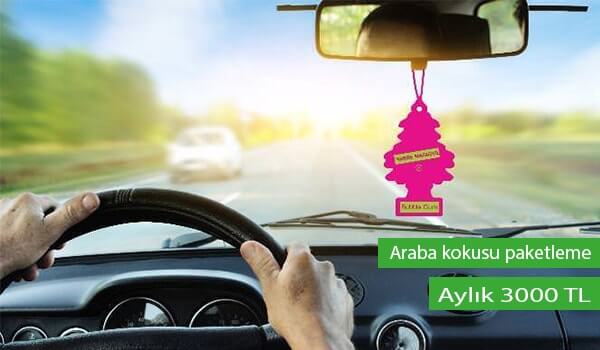 evde araba kokusu paketleme i̇şi 1 araba