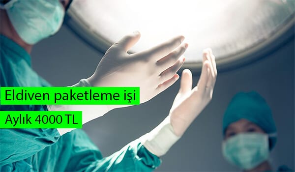 evde doktor eldiveni paketleme i̇şi 1 doktor
