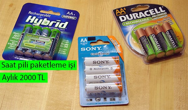 evde saat pili paketleme i̇şi 1 saat