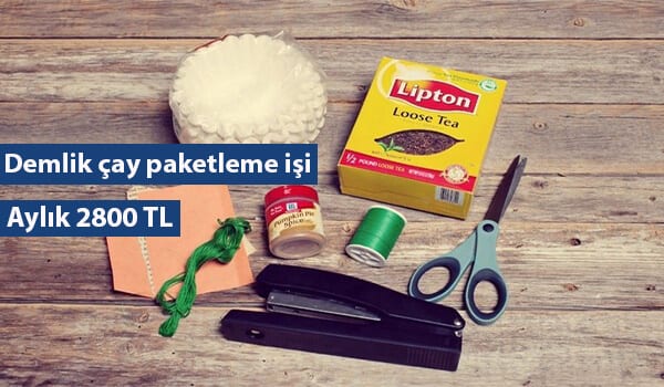 evde demlik çayı paketleme 1 çay