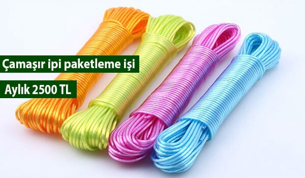 evde çamaşır ipi paketleme işi 1 çamaşır