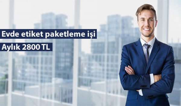 evde etiket paketleme işi 1 etiket