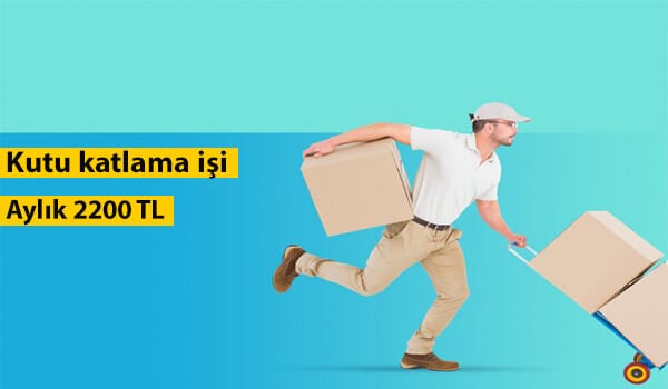 evde kutu katlama işi ile para kazanın 1 kutu
