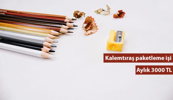 evde kalemtıraş paketleme işi 1 kalemtıraş