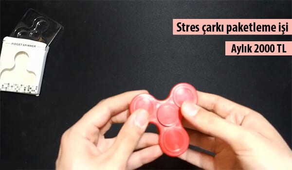 evde stres çarkı paketleme işi 1 çark