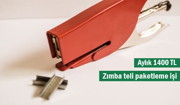 evde zımba teli paketleme işi 1 zımba