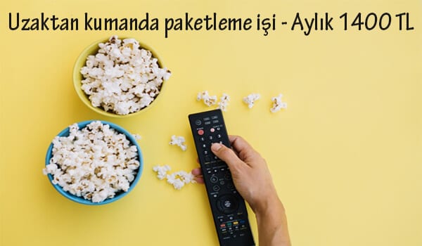 uzaktan kumanda paketleme işi 1 kumanda