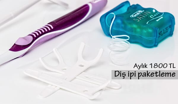 evde diş ipi paketleme işi 1 diş