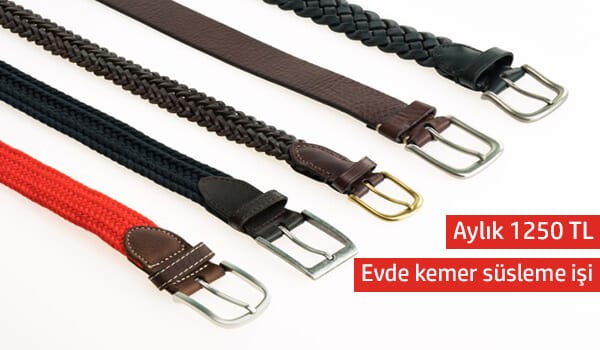 evde kemer süsleme işi yaparak para kazanın 1 kemer
