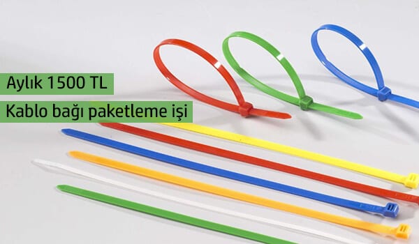 evde kablo bağı paketleyerek ek gelir kazanın 1 kablo