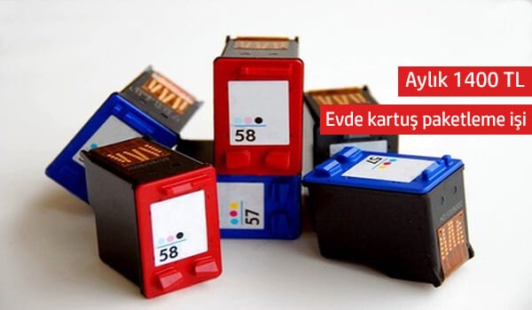 evde kartuş paketleme işi 1 kartuş