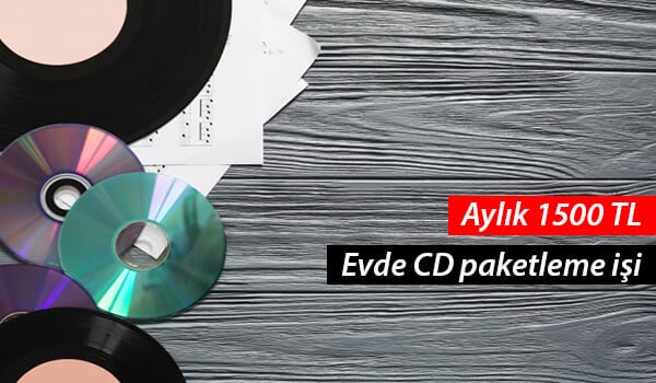 evde cd paketleme işi 1 cd