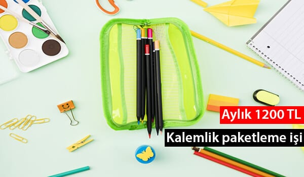 evde kalemlik paketleme işi 1 kalemlik