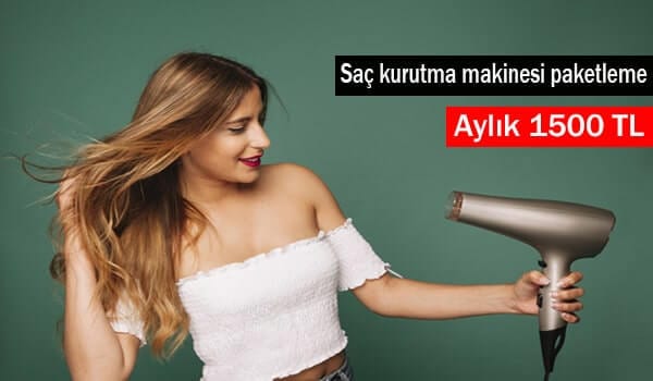 evde saç kurutma makinesi paketleme işi 1 saç kurutma