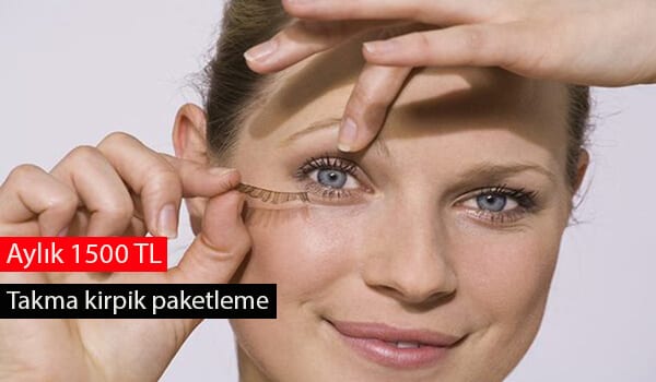 evde takma kirpik paketleme işi 1 kirpik