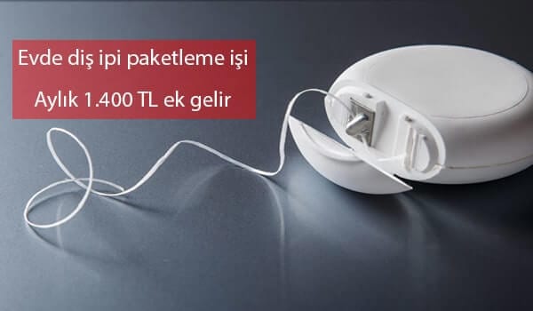 evde diş ipi paketleme işi ile kazanç sağlayın 1 diş ipi