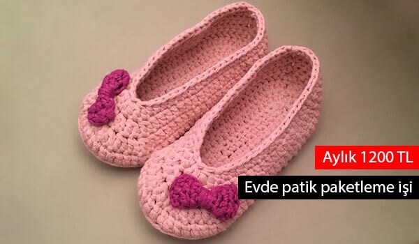 evde patik paketleme işi ile para kazanın 1 patik