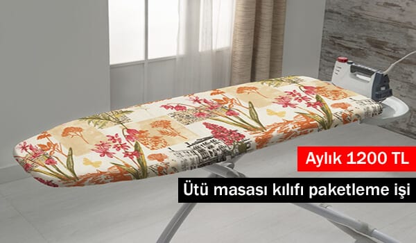 evde ütü masası kılıfı paketleme işi 1 ütü