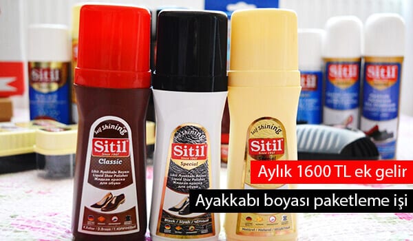 ayakkabı boyası paketleme işi ile ek gelir 1 ayakkabı boyası