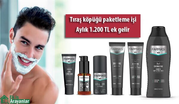 evde tıraş köpüğü paketleme işi 1 evde tiras kopugu paketleme isi 2