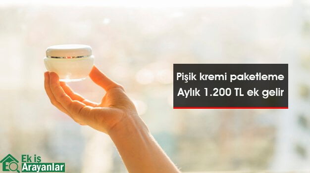 evde pişik kremi paketleme işi 1 pişik