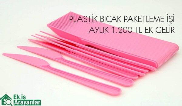 evde plastik bıçak paketleme işi 1 plastik