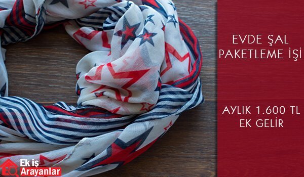 evde şal paketleme işi 1 şal