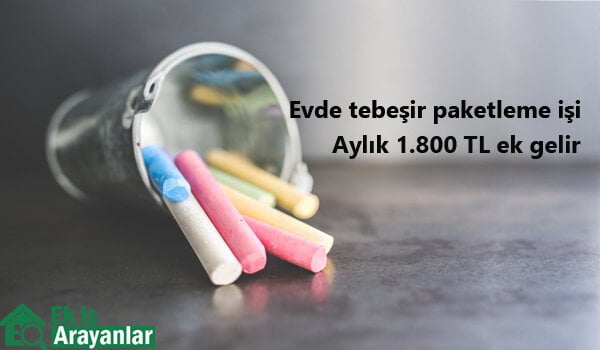 evde tebeşir paketleme işi 1 tebeşir