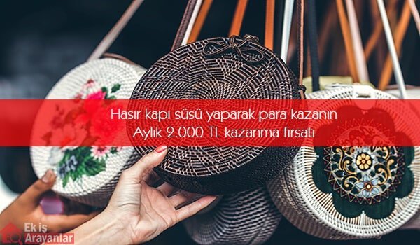 evde hasır kapı süsü işi yaparak para kazanın 1 hasır