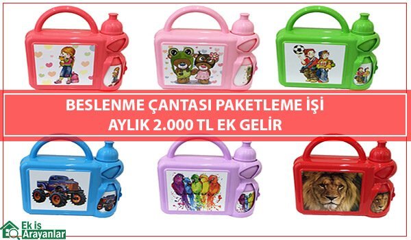 evde beslenme çantası paketleme işi 1 beslenme