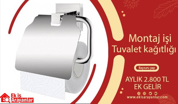 evde tuvalet kağıtlığı montaj işi 1 tuvalet