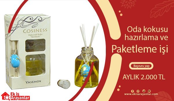 evde oda kokusu hazırlama ve paketleme işi 1 oda kokusu