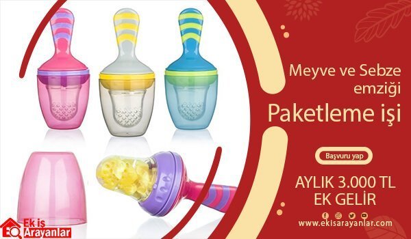 evde meyve sebze emziği paketleme işi 1 meyve