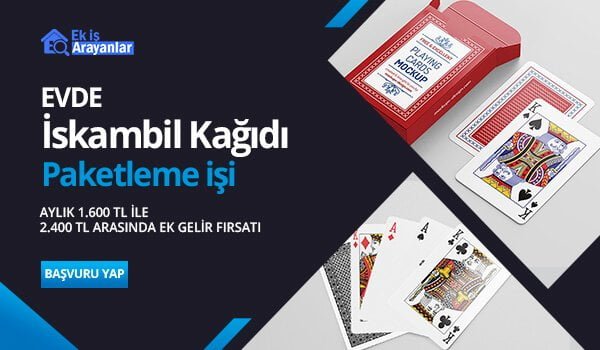 evde iskambil kağıdı hazırlama ve paketleme işi 1 iskambil