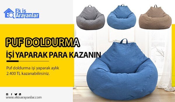 evde puf doldurma işi yaparak para kazanmak 1 puf