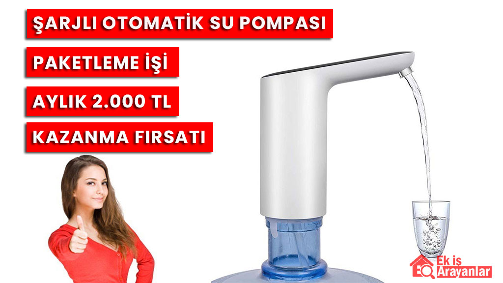 şarjlı otomatik su pompası paketleme işi 1 su pompası